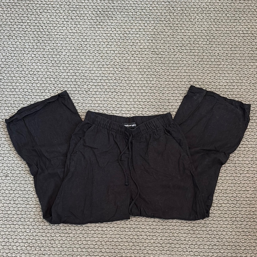 American Apparel Black Wide-Leg Pants
